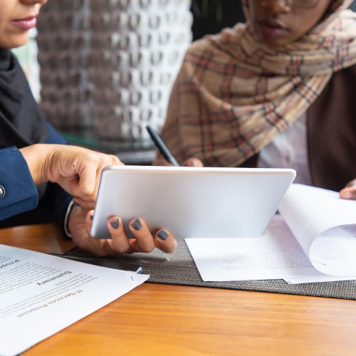 female-professionals-working-documents